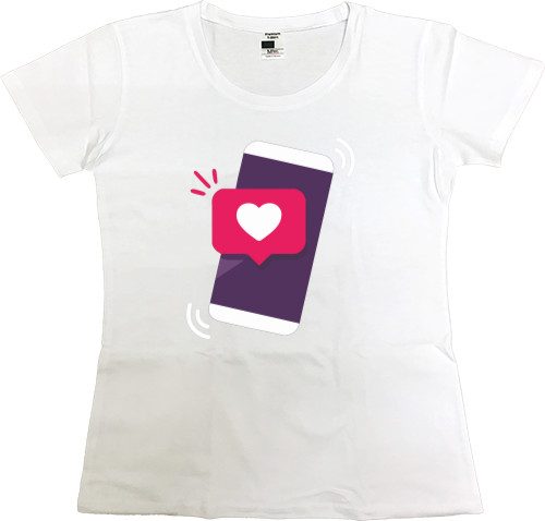 Women's Premium T-Shirt - Phone Like - Mfest