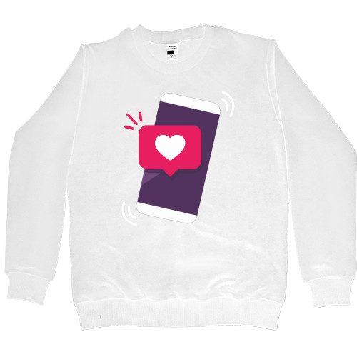 Women's Premium Sweatshirt - Phone Like - Mfest