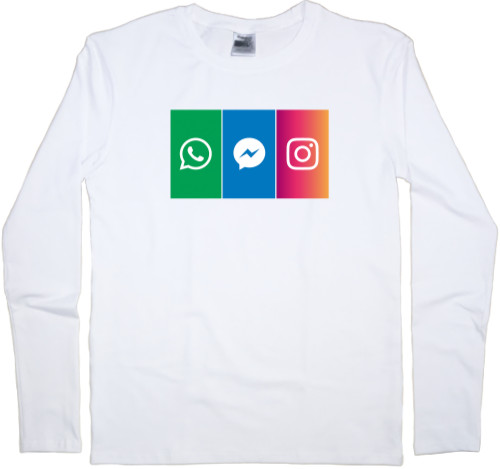 Men's Longsleeve Shirt - Social networks - Mfest