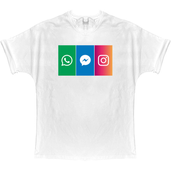 T-shirt Oversize - Social networks - Mfest