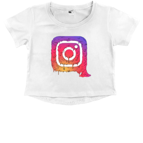 Kids' Premium Cropped T-Shirt - Instagram Jam - Mfest