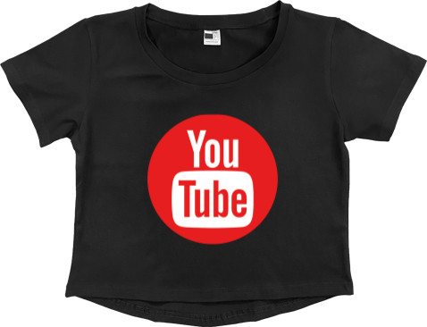 Women's Cropped Premium T-Shirt - Youtube 7 - Mfest