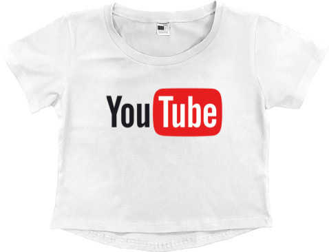 Women's Cropped Premium T-Shirt - Youtube 6 - Mfest