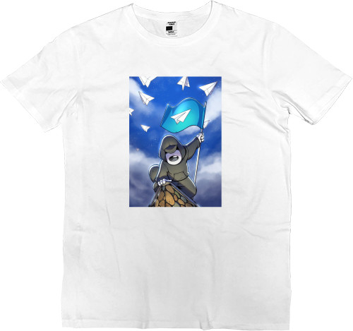 Men’s Premium T-Shirt - Telegram hero - Mfest