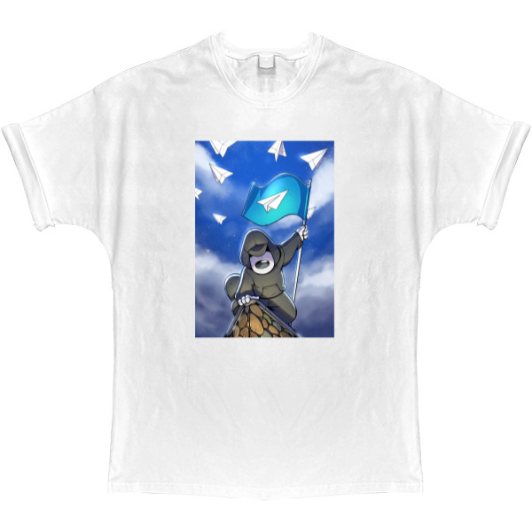 T-shirt Oversize - Telegram hero - Mfest