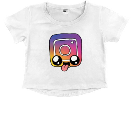 Kids' Premium Cropped T-Shirt - Instagram hero - Mfest