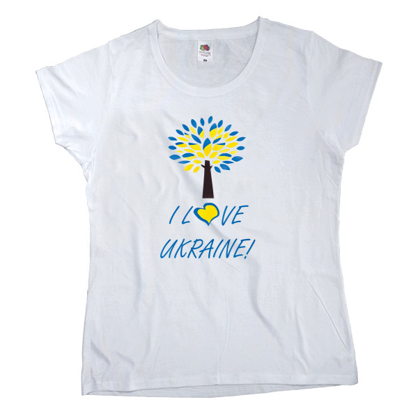 Women's T-shirt Fruit of the loom - Украина 1 - Mfest