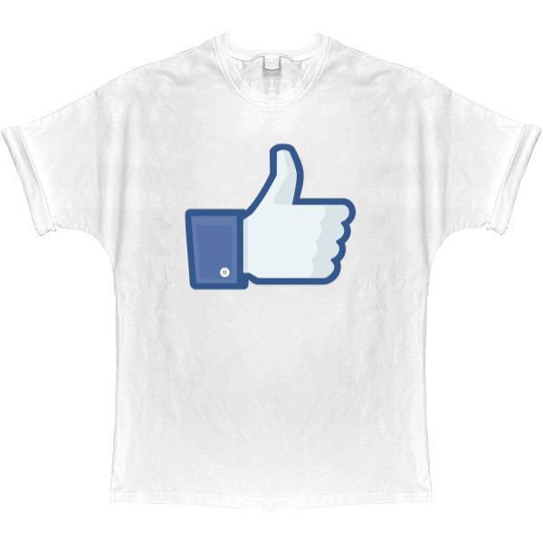 T-shirt Oversize - Facebook Like - Mfest