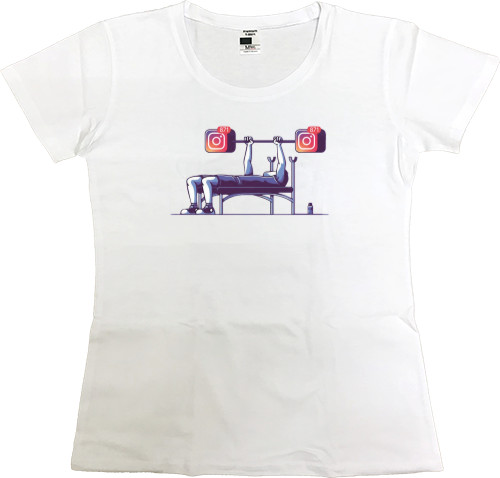 Women's Premium T-Shirt - Instagram Sport - Mfest