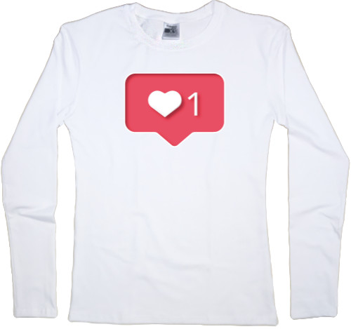 Women's Longsleeve Shirt - Instagram Like - Mfest