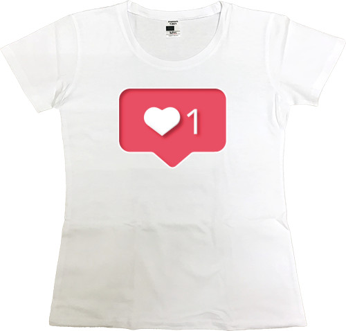 Women's Premium T-Shirt - Instagram Like - Mfest