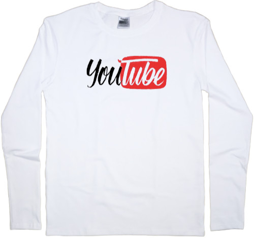 Men's Longsleeve Shirt - Youtube coursive - Mfest