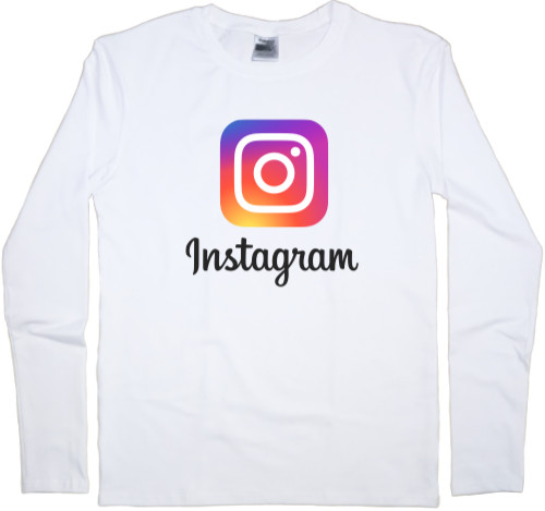 Instagram - Футболка з Довгим Рукавом Дитяча - Instagram logo - Mfest