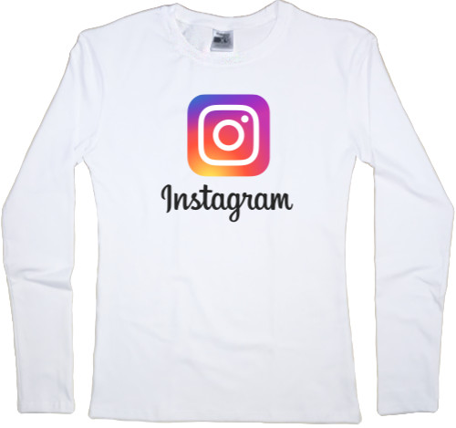 Лонгслив Женский - Instagram logo - Mfest