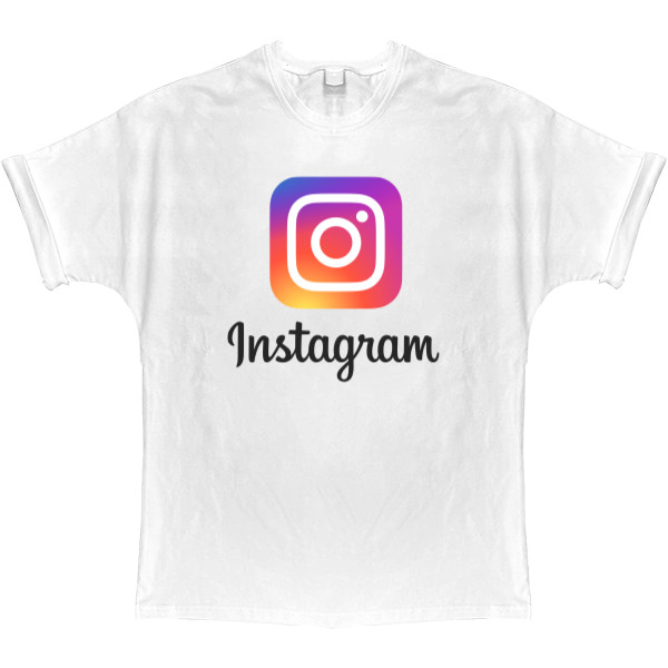 T-shirt Oversize - Instagram logo - Mfest