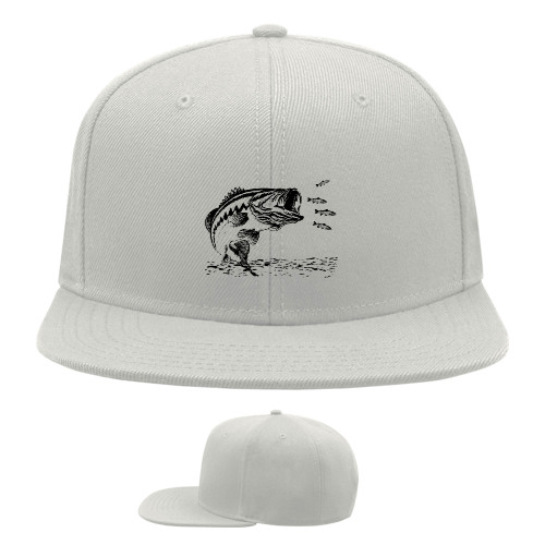 Snapback Baseball Cap - Bass fishing - Mfest