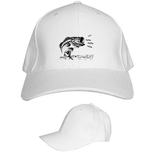 Kids' Baseball Cap 6-panel - Bass fishing - Mfest