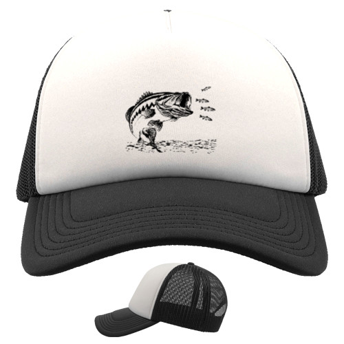 Kids' Trucker Cap - Bass fishing - Mfest