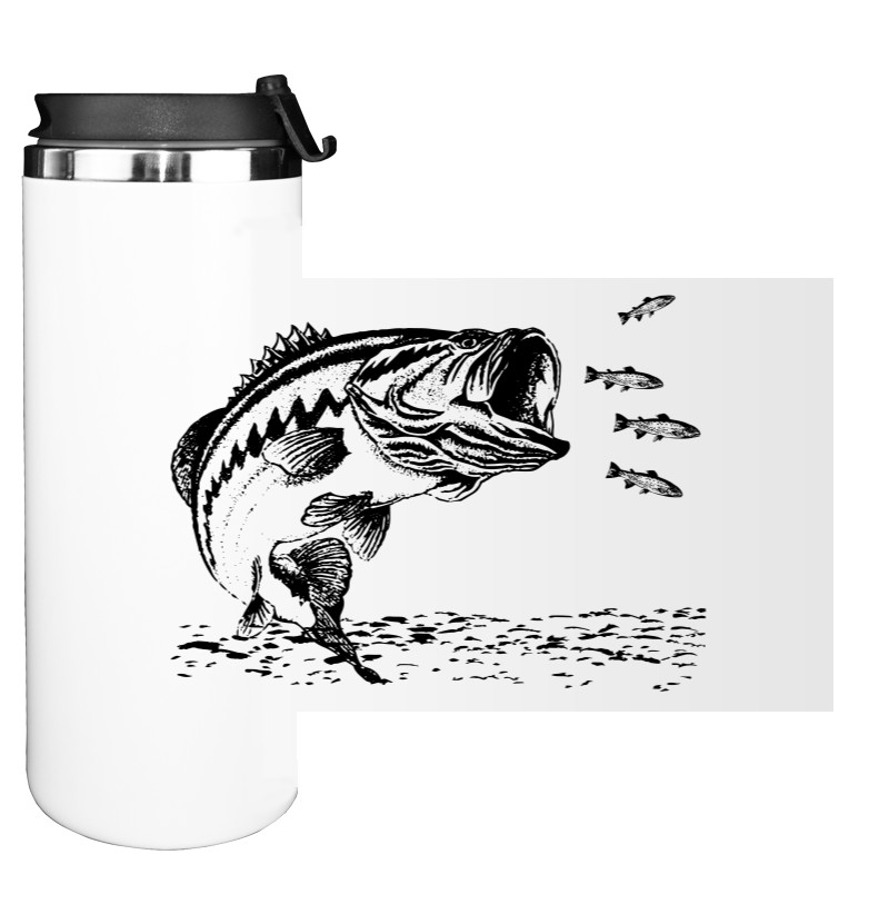 Water Bottle on Tumbler - Bass fishing - Mfest