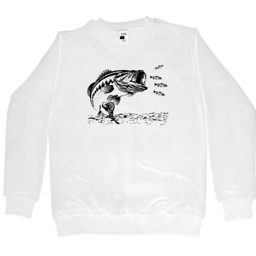 Women's Premium Sweatshirt - Bass fishing - Mfest