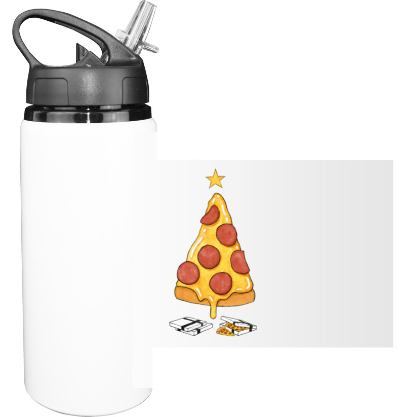 Sport Water Bottle - New Year with PIZZA - Mfest