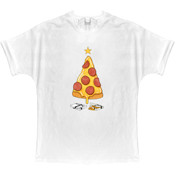 T-shirt Oversize - New Year with PIZZA - Mfest