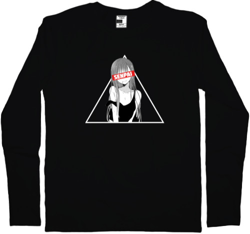 Men's Longsleeve Shirt - senpai - Mfest