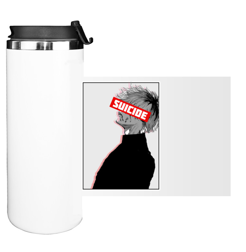 Water Bottle on Tumbler - Suicide ghoul - Mfest