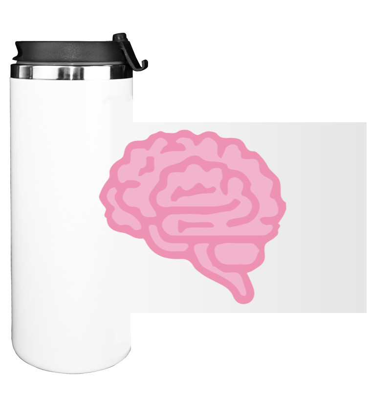 Water Bottle on Tumbler - Он - Мозг - Mfest