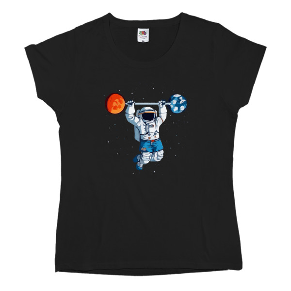 Women's T-shirt Fruit of the loom - Space aerobics - Mfest