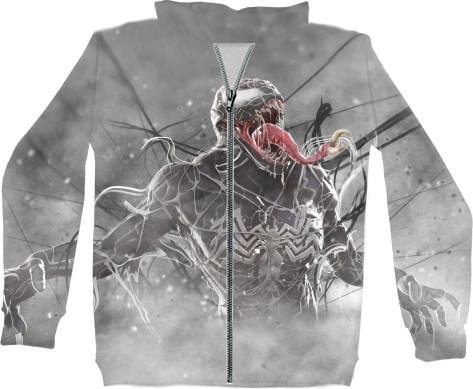 Kids' Zip-through Hoodie 3D - Venom one - Mfest