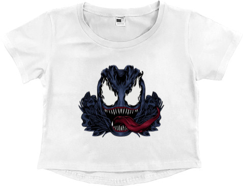 Women's Cropped Premium T-Shirt - Venom Art - Mfest