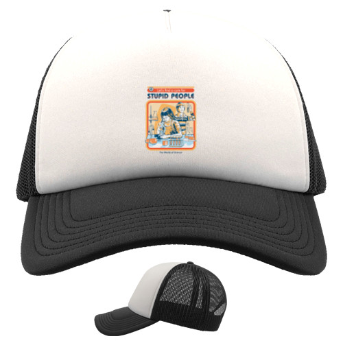 Kids' Trucker Cap - Let's find a cure for stupid people - Mfest