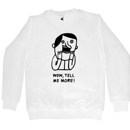 Kids' Premium Sweatshirt - WOW TELL ME MORE - Mfest