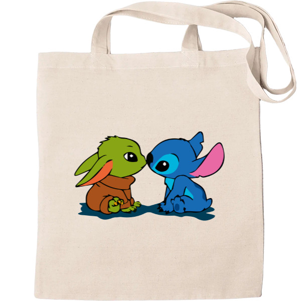 Tote Bag - Baby Yoda and Stitch - Mfest