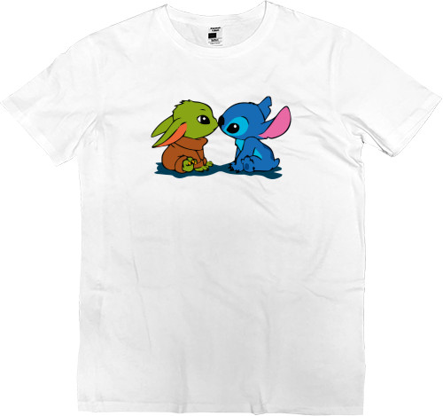 Kids' Premium T-Shirt - Baby Yoda and Stitch - Mfest