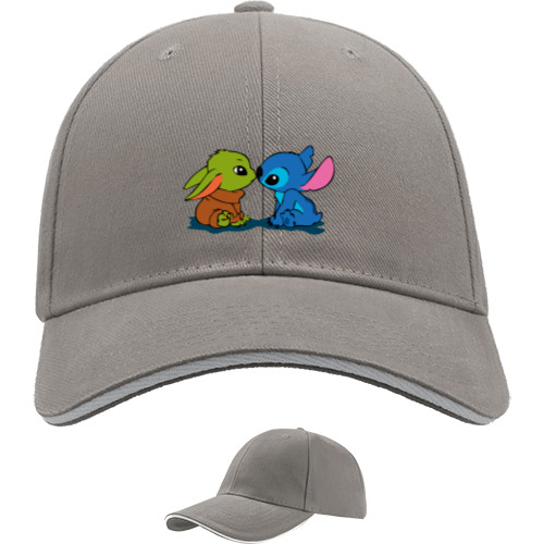 Sandwich Baseball Cap - Baby Yoda and Stitch - Mfest