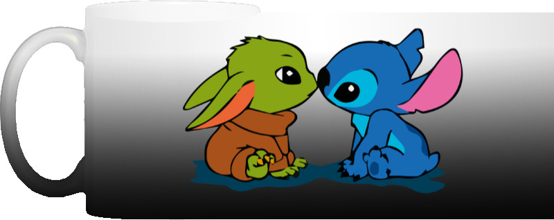 Baby Yoda and Stitch