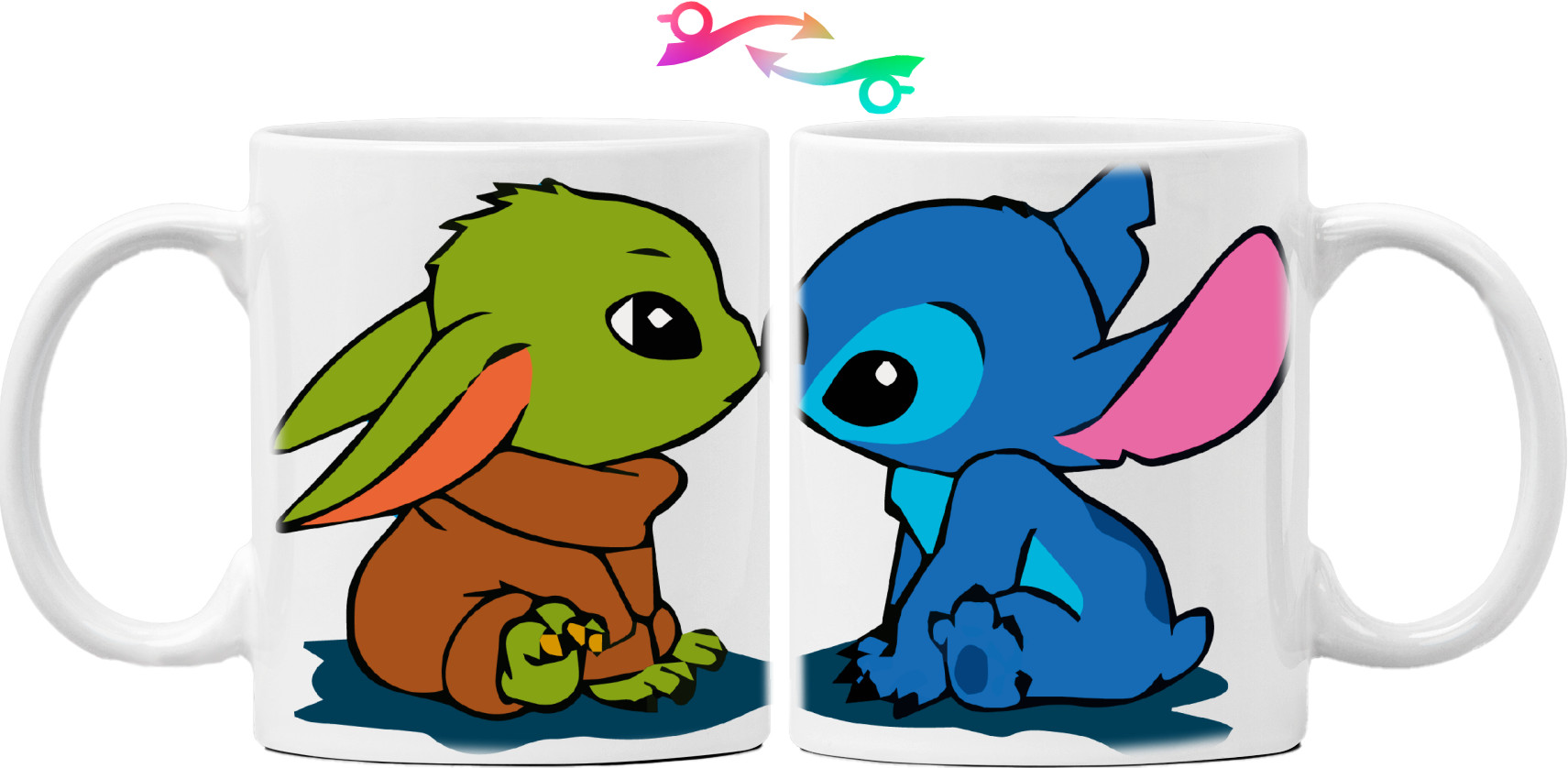 Кружка - Baby Yoda and Stitch - Mfest