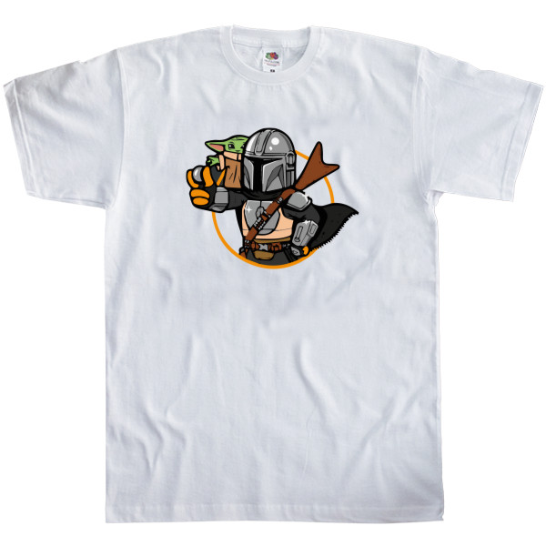 Kids' T-Shirt Fruit of the loom - Mandalorian and Baby Yoda - Mfest