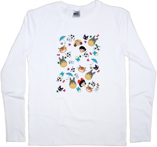 Men's Longsleeve Shirt - Totoro Print - Mfest