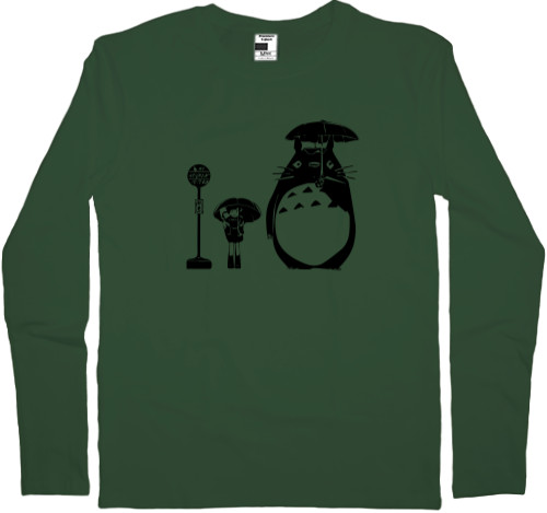 Men's Longsleeve Shirt - Totoro Bus Station - Mfest