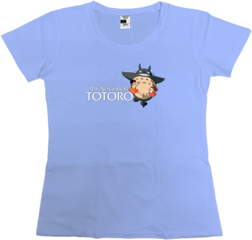 Women's Premium T-Shirt - My neighbor Totoro logo - Mfest