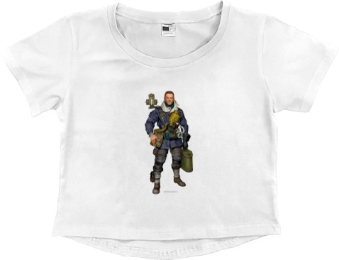 Women's Cropped Premium T-Shirt - Death Stranding Art - Mfest