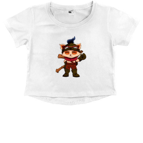 Kids' Premium Cropped T-Shirt - League of Legends Teemo - Mfest