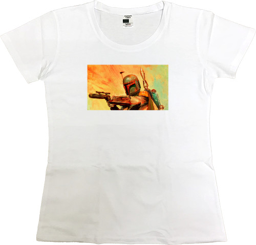 Women's Premium T-Shirt - Mandalorian Art - Mfest