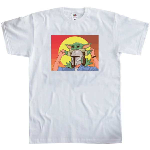 Kids' T-Shirt Fruit of the loom - Mandalorian and Baby Yoda - Mfest