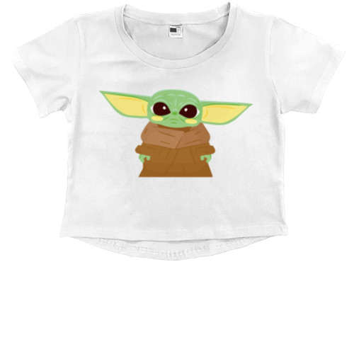 Кроп - топ Преміум Дитячий - Baby Yoda - Mfest