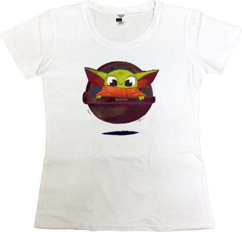 Women's Premium T-Shirt - Baby Yoda Fun - Mfest