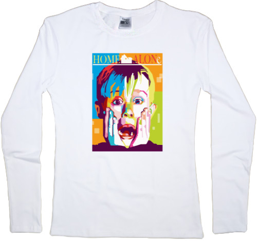 Women's Longsleeve Shirt - Home Alone Art - Mfest